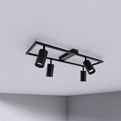 Spot 4xGU10/30W/230V noir