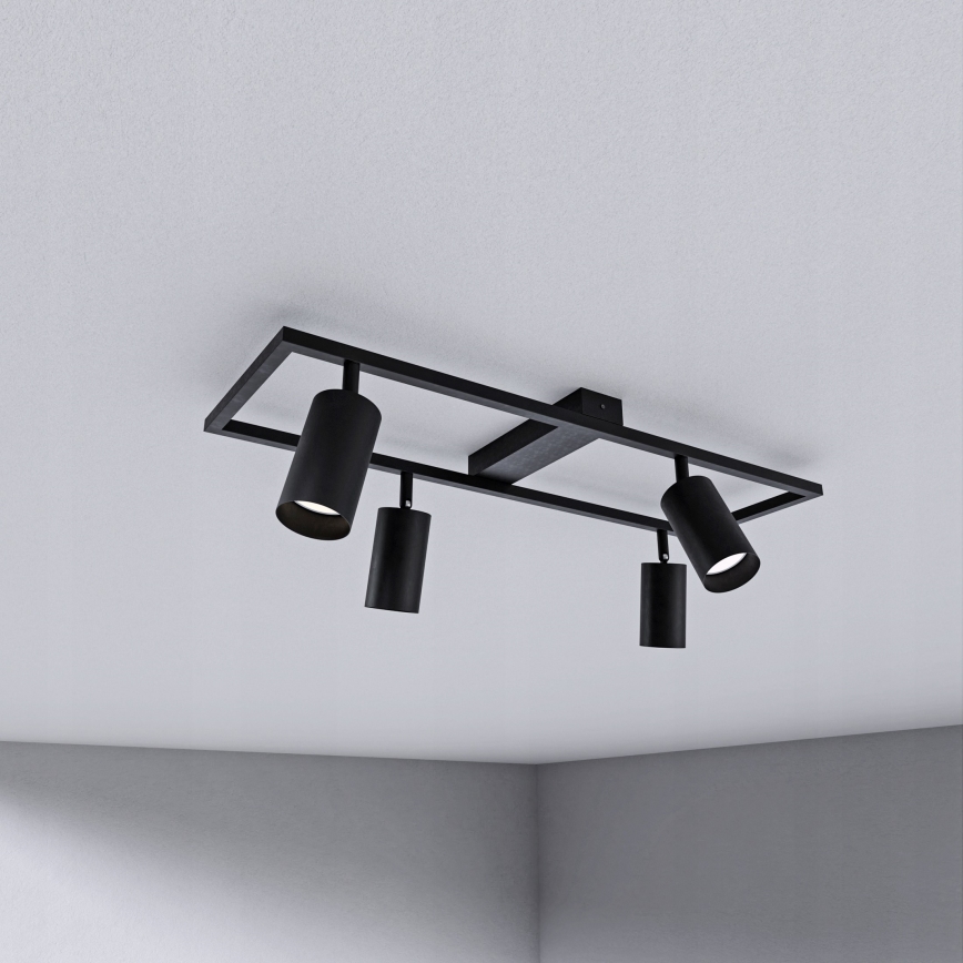 Spot 4xGU10/30W/230V noir