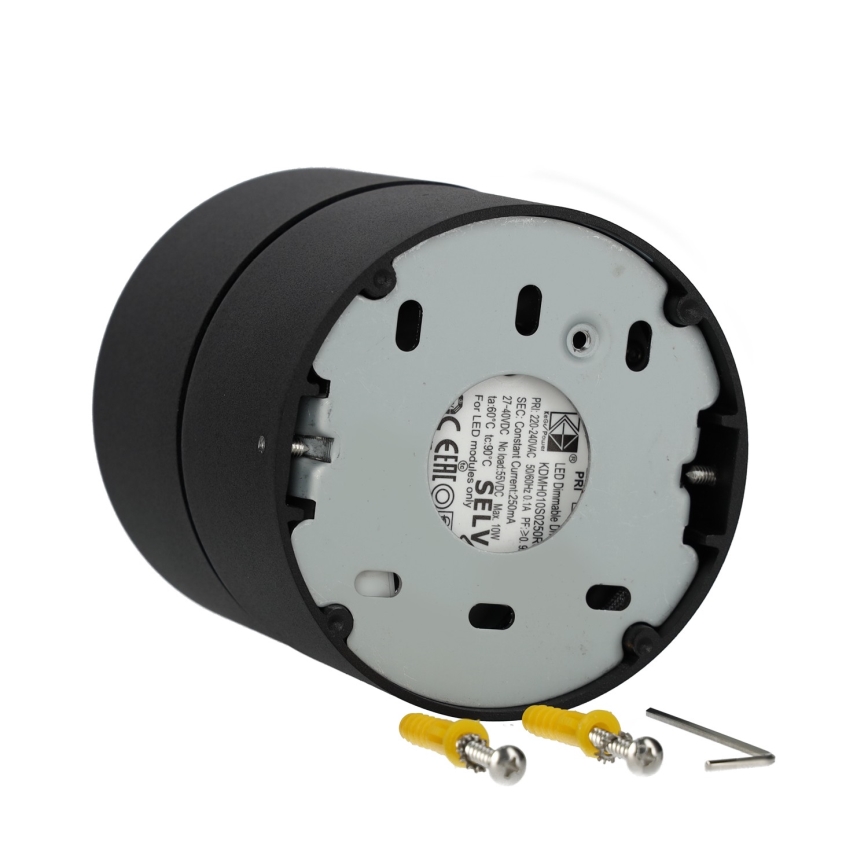 Spot à intensité variable LAHTI LED/13,5W/230V 3000K CRI 90 noir