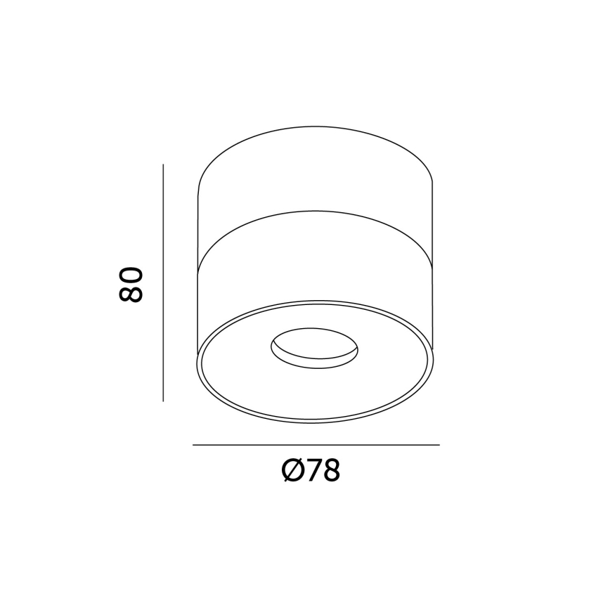 Spot à intensité variable LAHTI MINI LED/9W/230V 3000K CRI 90 blanc