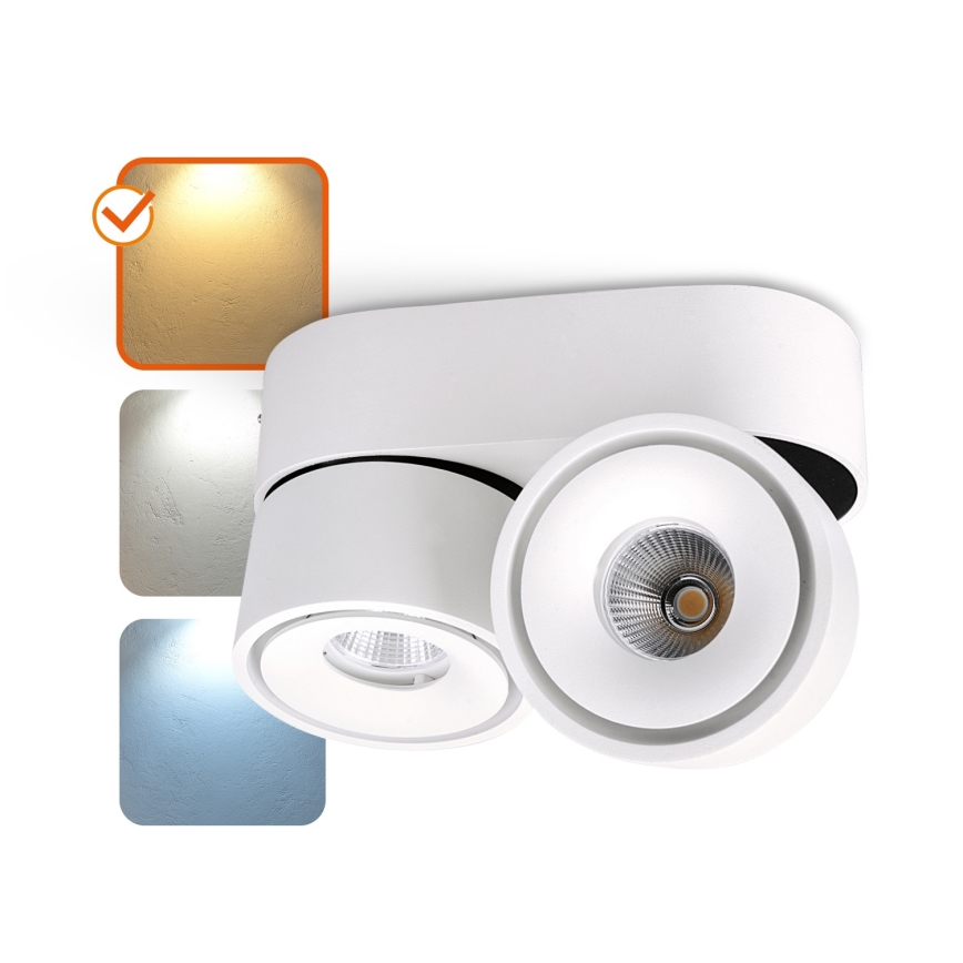 Spot à intensité variable LED LAHTI MINI 2xLED/9W/230V 3000K CRI 90 blanc