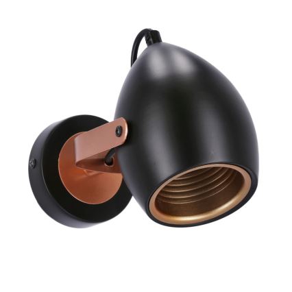 Spot ANICA 1xE14/40W/230V noir/cuivre