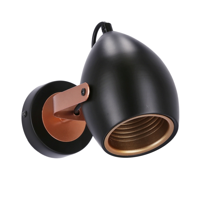 Spot ANICA 1xE14/40W/230V noir/cuivre