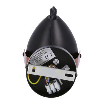 Spot ANICA 1xE14/40W/230V noir/cuivre