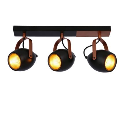 Spot ANICA 3xE14/40W/230V noir/cuivre