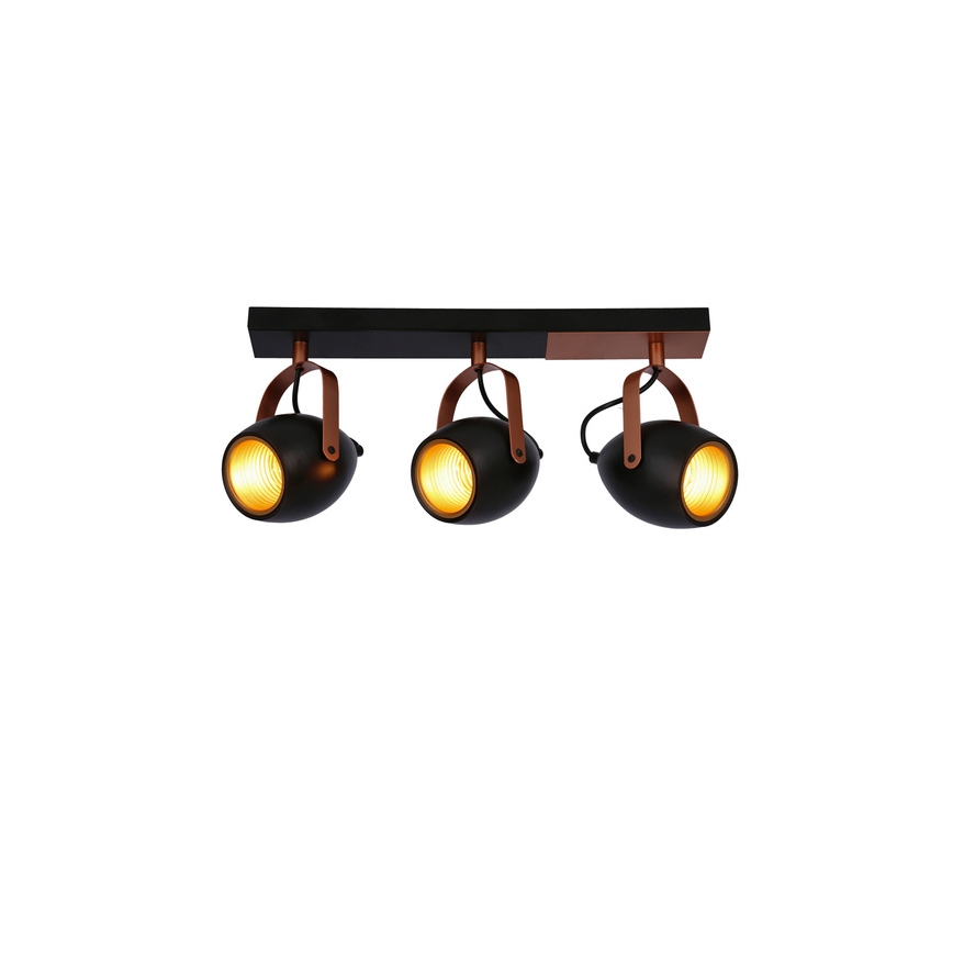 Spot ANICA 3xE14/40W/230V noir/cuivre