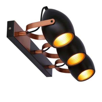 Spot ANICA 3xE14/40W/230V noir/cuivre