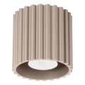 Spot AURA 1xGU10/10W/230V Ø 10 cm taupe