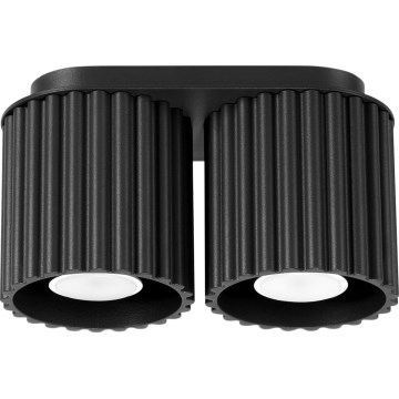 Spot AURA 2xGU10/10W/230V noir