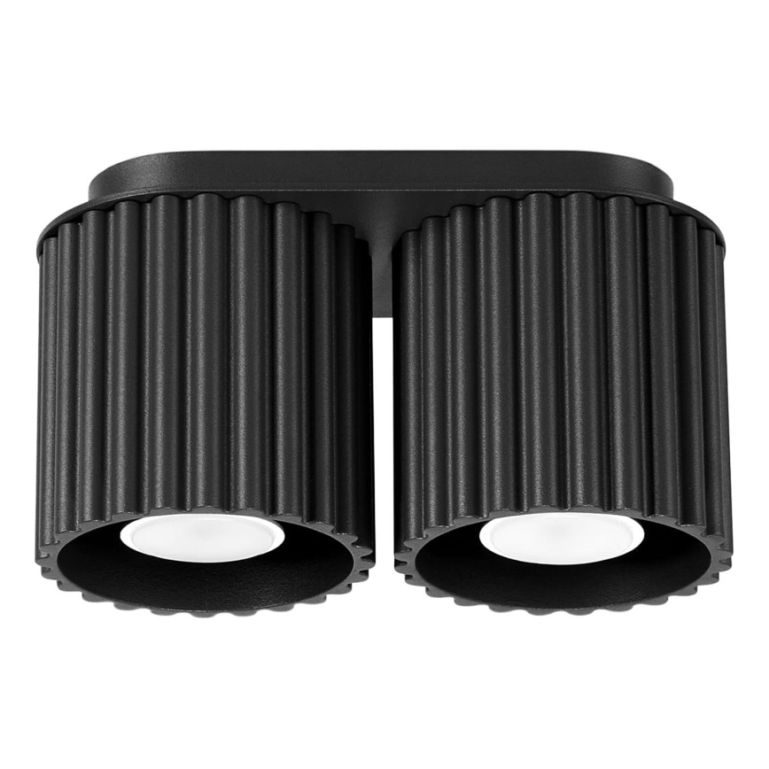 Spot AURA 2xGU10/10W/230V noir