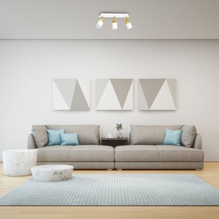 Spot de plafond JOKER 3xGU10/25W/230V blanc