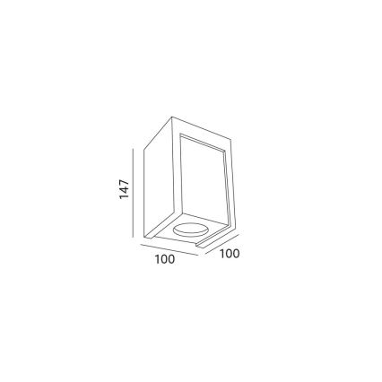Spot de plafond LINDO CHROME 1xGU10/25W/230V