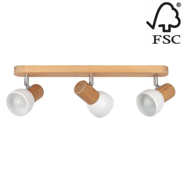 Spot de plafond NEL 3xE27/15W/230V pin - certifié FSC