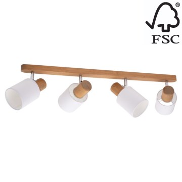 Spot de plafond TRENDY 4xE27/15W/230V pin - certifié FSC