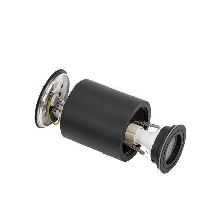 Spot de salle de bains CHLOE 1xGU10/6W/230V IP65, rond, noir