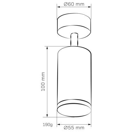 Spot LED RGBW dimmable pour salle de bains TURYN 1xGU10/6W/230V 3000K IP44 noir + télécommande