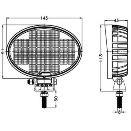 Spot de voiture OSRAM LED/32W/10-30V IP68 5700K