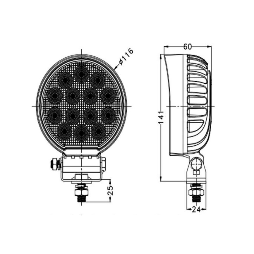 Spot de voiture OSRAM LED/56W/10-30V IP68 5700K