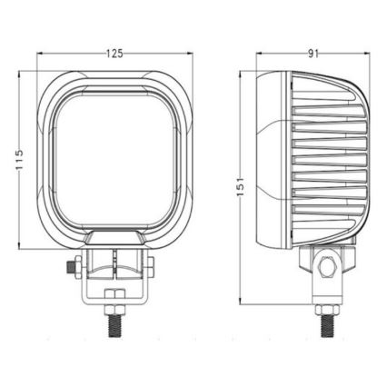 Spot de voiture OSRAM LED/90W/10-30V IP68 5700K