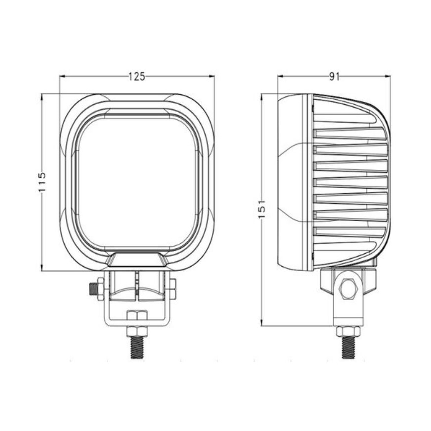Spot de voiture OSRAM LED/90W/10-30V IP68 5700K