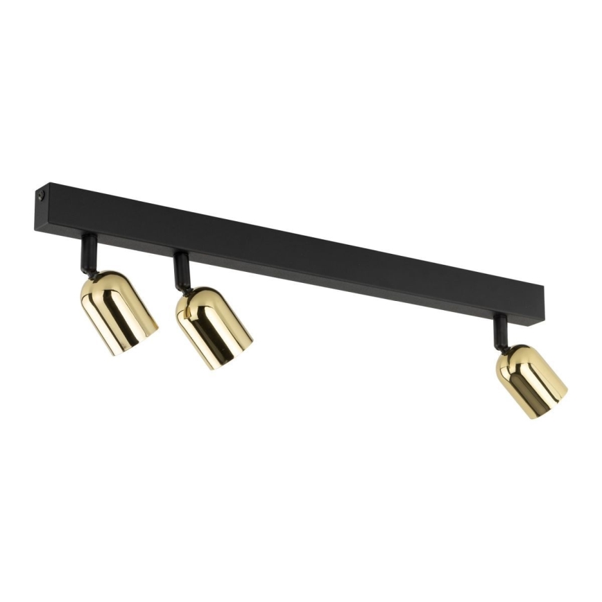 Spot d'éclairage TOP 3xGU10/10W/230V noir/doré