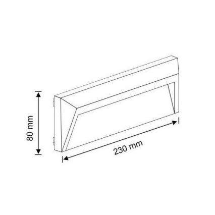 Spot d'escalier d'extérieur HOLDEN LED/1,6W/230V IP65 graphite