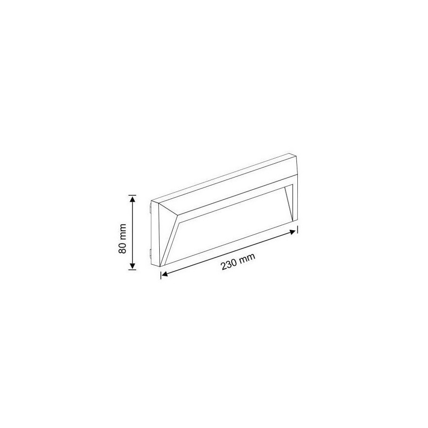 Spot d'escalier d'extérieur HOLDEN LED/1,6W/230V IP65 graphite