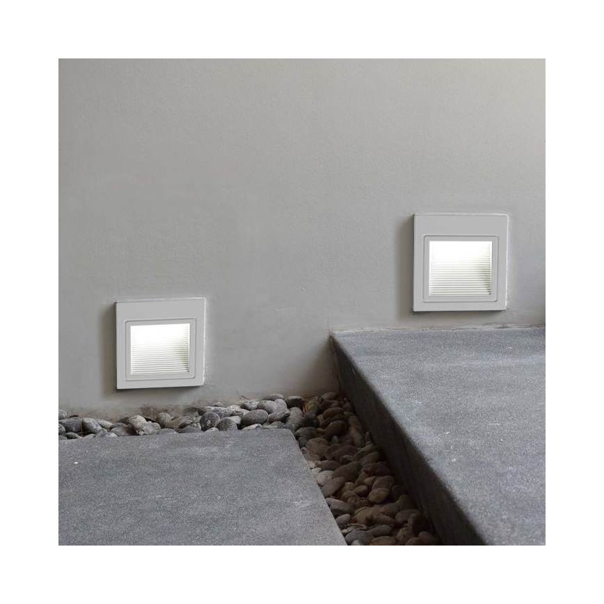Spot d'escalier extérieur LED/5W/230V 3000K IP65 blanc