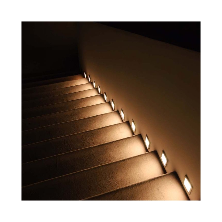Spot d'escalier extérieur LED/5W/230V 3000K IP65 blanc