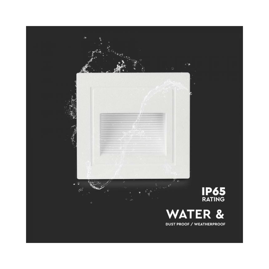 Spot d'escalier extérieur LED/5W/230V 3000K IP65 blanc