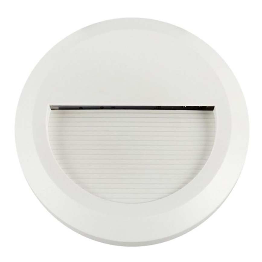 Spot d'escalier LED LED/2W/100-240V 4000K IP65 blanc