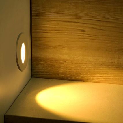Spot d'escalier LED LED/3W/230V 3000K blanc