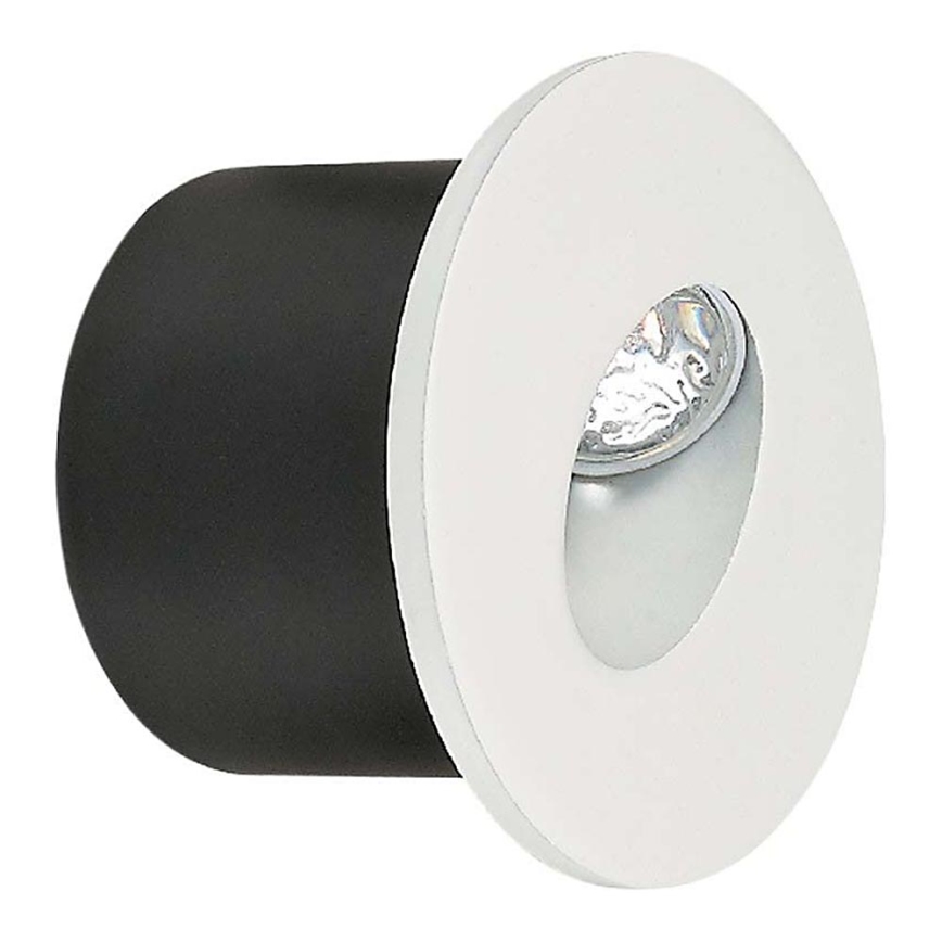 Spot LED 3W Encastrable pour Escalier Rond Blanc AC 220-240V Blanc Neutre  4200K