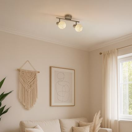 Spot DEX 2xE14/10W/230V beige/crème