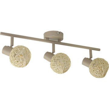 Spot DEX 3xE14/10W/230V beige/crème