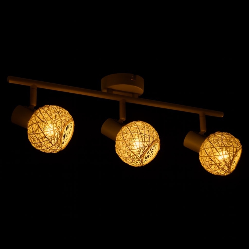 Spot DEX 3xE14/10W/230V beige/crème