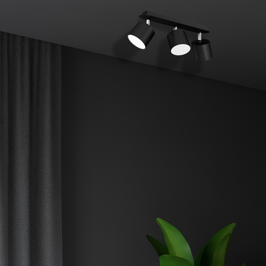 Spot DIXIE 3xGX53/11W/230V noir