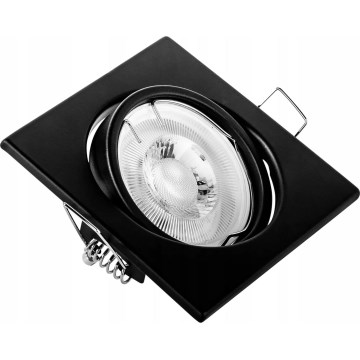 Spot encastrable 1xGU10/MR16/10W/230V 9x9 cm noir