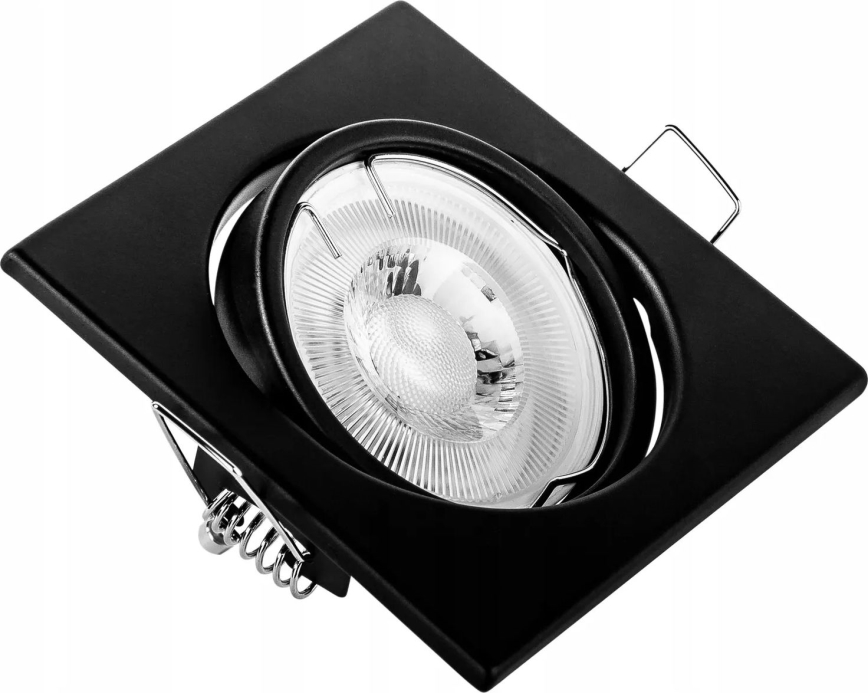 Spot encastrable 1xGU10/MR16/10W/230V 9x9 cm noir