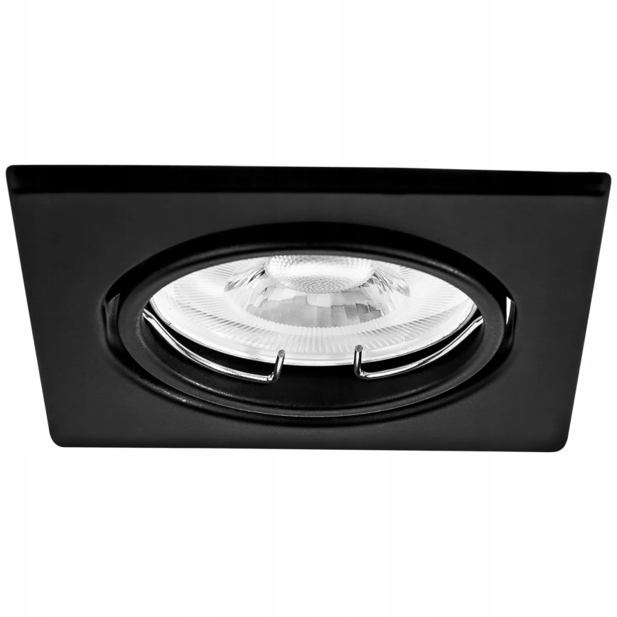 Spot encastrable 1xGU10/MR16/10W/230V 9x9 cm noir