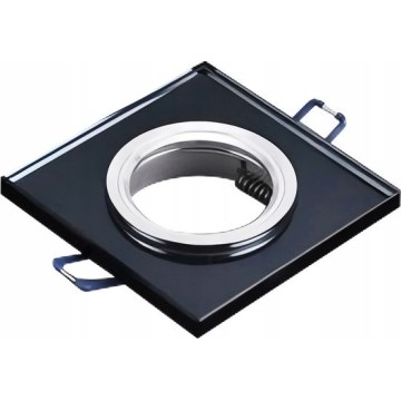 Spot encastrable 1xGU10/MR16/10W/230V 9x9 cm noir