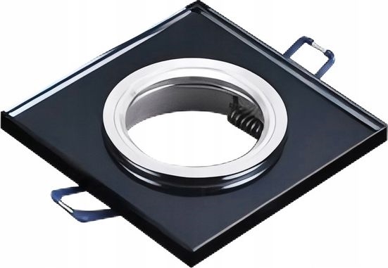 Spot encastrable 1xGU10/MR16/10W/230V 9x9 cm noir