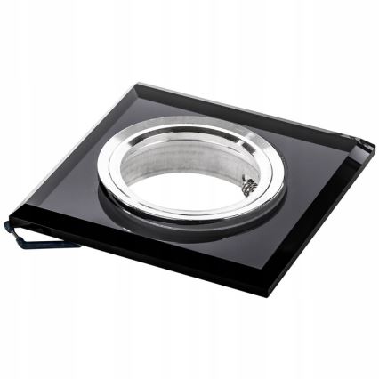 Spot encastrable 1xGU10/MR16/10W/230V 9x9 cm noir