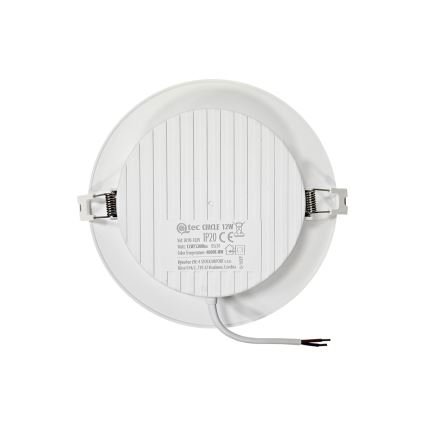 Spot encastrable CIRCLE LED/12W/230V 4000K d. 17 cm blanc
