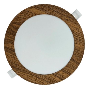 Spot encastrable CIRCLE LED/12W/230V 4200K d. 16,7 cm marron