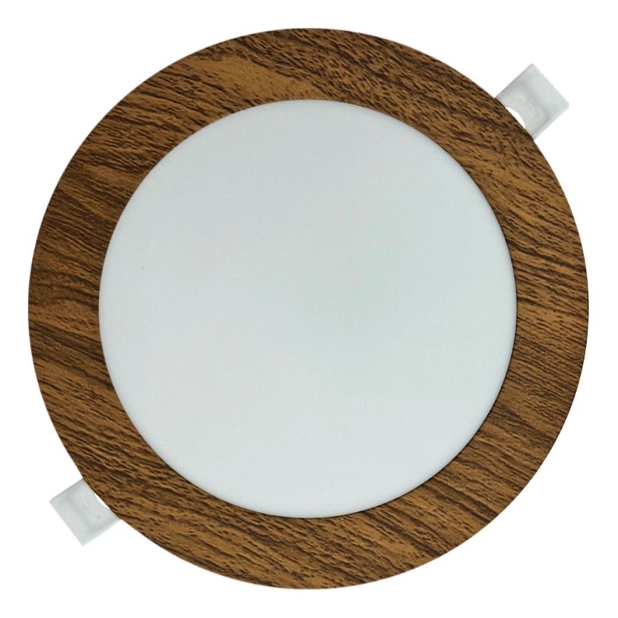 Spot encastrable CIRCLE LED/12W/230V 4200K d. 16,7 cm marron