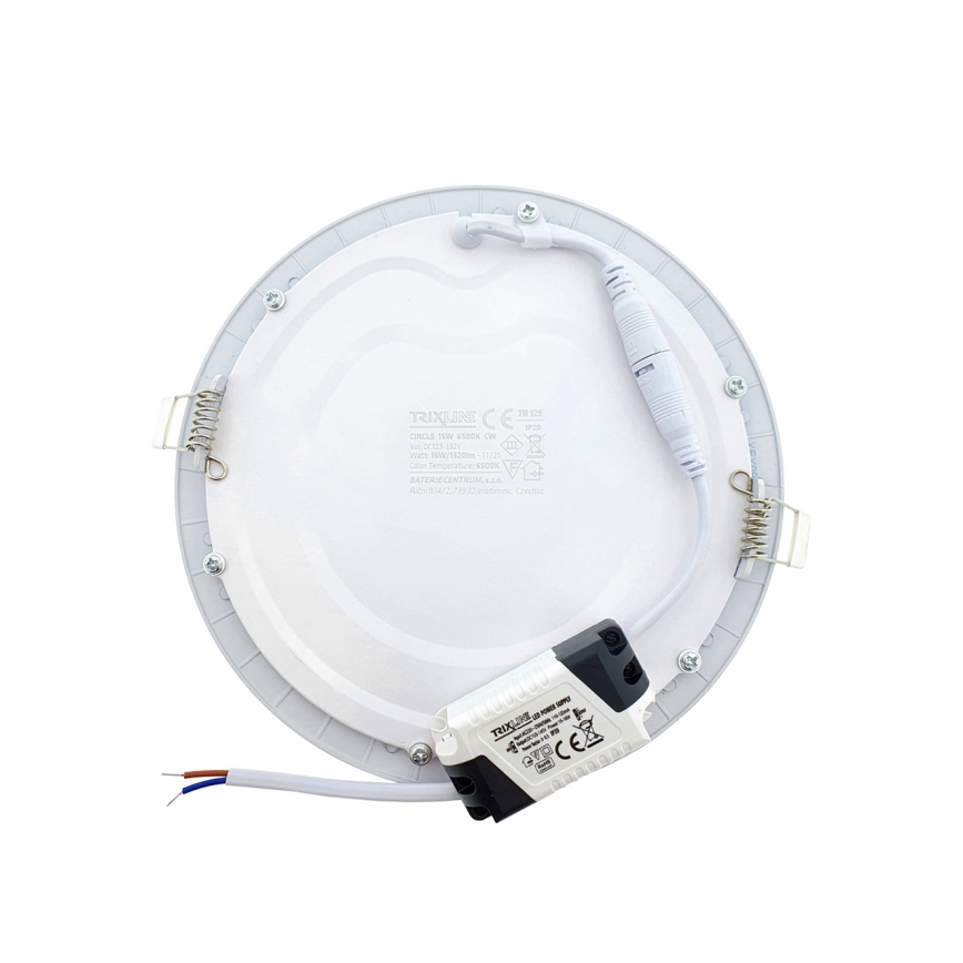 Spot encastrable CIRCLE LED/15W/230V 6500K d. 18,8 cm blanc