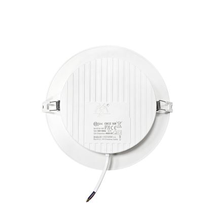 Spot encastrable CIRCLE LED/18W/230V 4000K d. 22 cm blanc