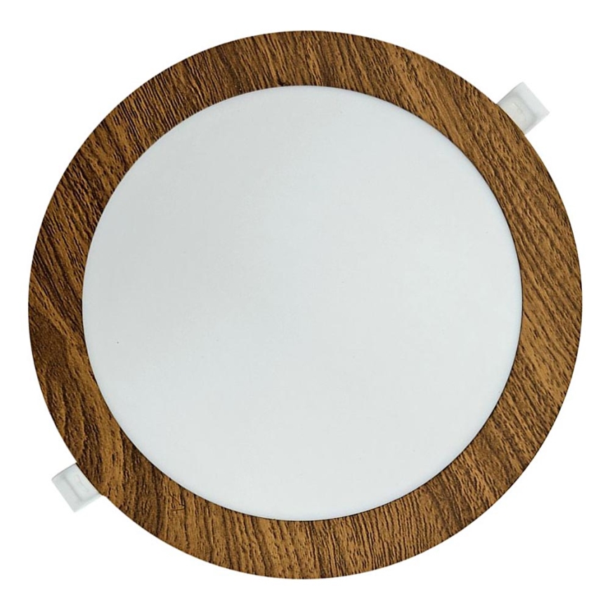 Spot encastrable CIRCLE LED/18W/230V 4200K d. 22 cm marron