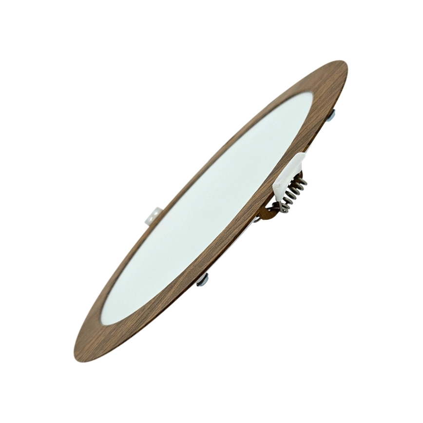 Spot encastrable CIRCLE LED/18W/230V 4200K d. 22 cm marron